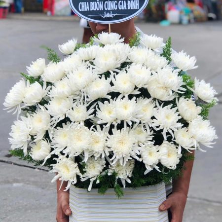 Giỏ Hoa Viếng Đám Tang Giá Rẻ
